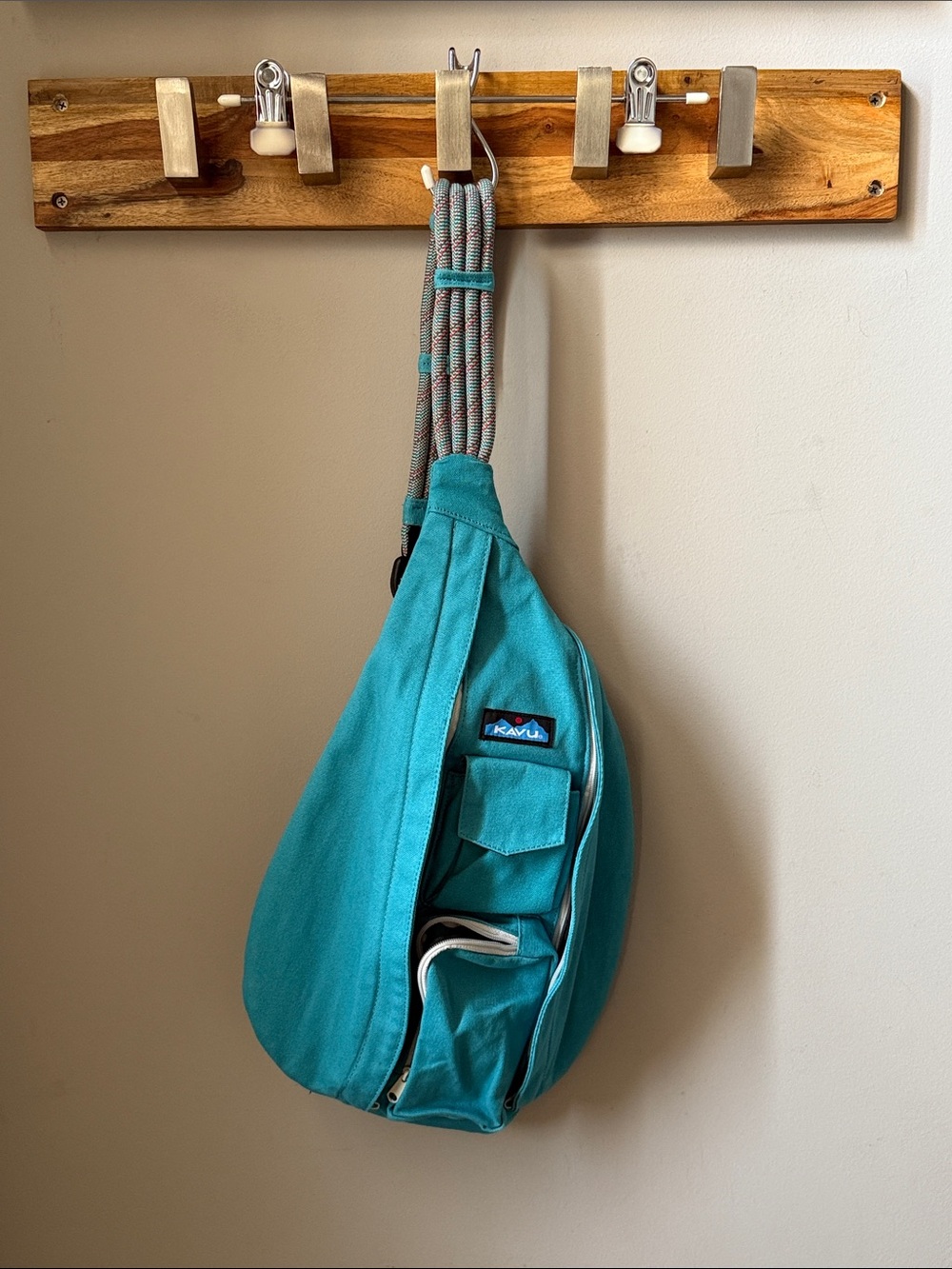 Kavu - Teal Rope Crossbody Sling Bag
